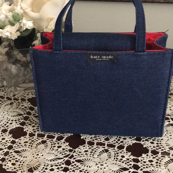 denim kate spade purse